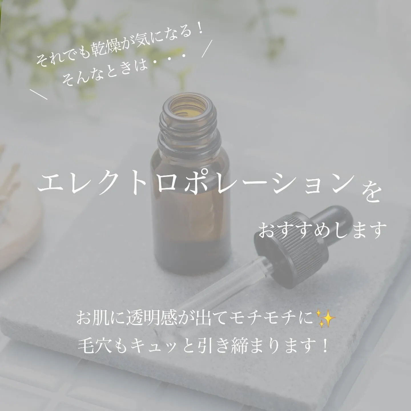 ＼　お肌の乾燥が気になる時期は　／